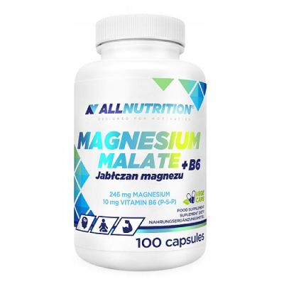 Allnutrition Magnesium Malate + B6 Jabłczan magnezu, 100 kaps.