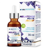 ALLNUTRITION Melatonin Forte - melatonina, szafran krople 30 ml