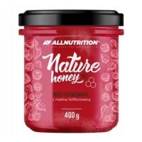 ALLNUTRITION Nature Honey Miód kremowany z maliną, 400g KRÓTKA DATA 31.10.2026