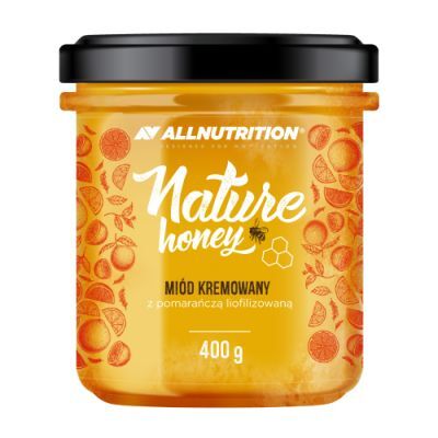 Allnutrition Nature Honey Miód kremowany z pomarańczą, 400 g