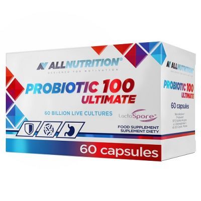 ALLNUTRITION Probiotic 100 Ultimate z LactoSpore probiotyk 60 kapsułek