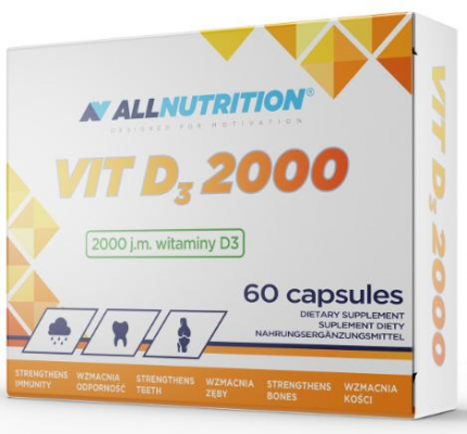 ALLNUTRITION VIT D3 2000 60 kapsułek, witamina D3