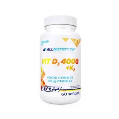 ALLNUTRITION VIT D3 4000 + K2, 60kaps.