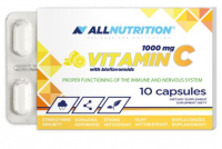ALLNUTRITION VITAMIN C Witamina C 1000 mg + bioflawonoidy 10 kapsułek  DATA WAŻNOŚCI 31.12.2022