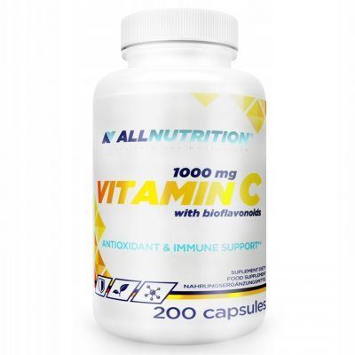 ALLNUTRITION Witamina C 1000 mg+ bioflawonoidy 200 kapsułek