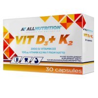 ALLNUTRITION witamina D3+K2 MK7 z natto 30 kapsułek