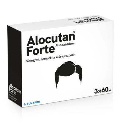 Alocutan Forte 50 mg/ml Aerozol na skórę, roztwór, 3 x 60 ml