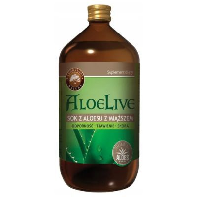 AloeLive Sok z aloesu z miąższem, 1000 ml