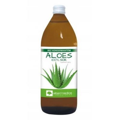 Alter Medica Sok Aloe Vera gel aloes z kawałkami miąższu, 1000 ml