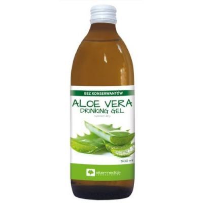 Alter Medica Sok Aloe Vera gel aloes z kawałkami miąższu, 500 ml