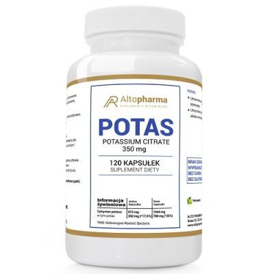 ALTO PHARMA Cytrynian Potasu 350 mg 120 Vege kapsułek