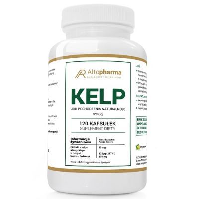 ALTO PHARMA Kelp Jod naturalny 325 mg + Prebiotyk 120 kapsułek