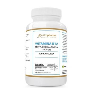 ALTO PHARMA Witamina B12 Metylokobalamina 1000µg, 120 kapsułek