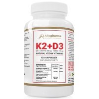 ALTO PHARMA Witamina K2 MK7 200 mg + D3 4000IU 100mcg w oleju 120 kapsułek