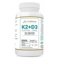 ALTOPHARMA K2 100 µg + D3 2000 IU, 120 tabl.