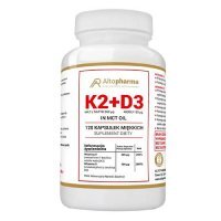 ALTOPHARMA K2 200 µg + D3 4000 IU + Olej MCT, 120 kaps.