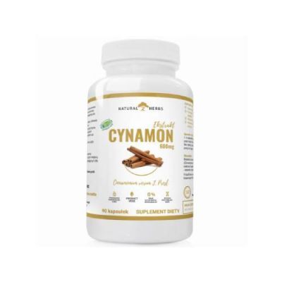 ALTOPHARMA Natural Herbs Cynamon 600 mg, 90 kaps.