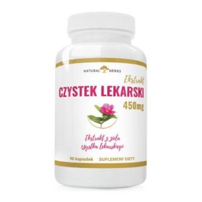 ALTOPHARMA Natural Herbs Czystek lekarski Ekstrakt 450mg, 90 kaps.