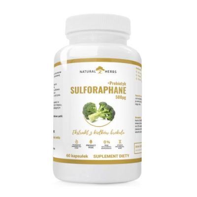ALTOPHARMA Natural Herbs Sulforaphane 500 mcg + Prebiotyk, 60 kaps.