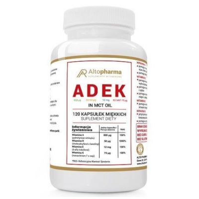 Altopharma Witamina ADEK Forte w oleju MCT, 120 kaps.