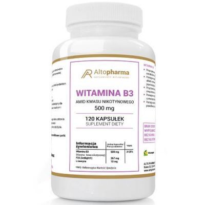 ALTOPHARMA Witamina B3 500 mg, 120 kaps.
