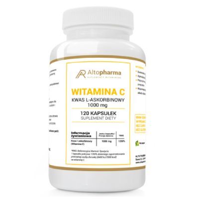 Altopharma Witamina C 1000 mg kwas L-askorbinowy, 120 kaps.