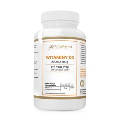 ALTOPHARMA Witamina D3 2000 IU 50mcg, 120 tabletek