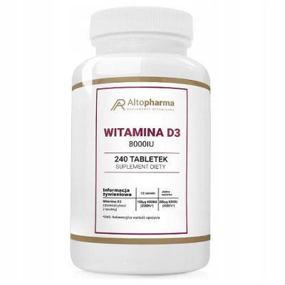 ALTOPHARMA Witamina D3 8000 IU, 240 tabl.