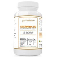 ALTOPHARMA Witamina D3 Cholekalcyferol z lanoliny, 120 kaps.