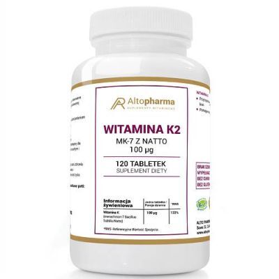 ALTOPHARMA Witamina K2 MK-7 z natto 100 µg, 120 tabl.