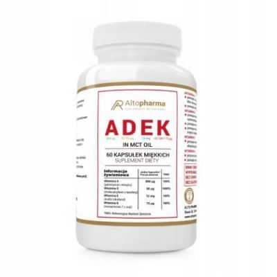 ALTOPHARMA Witaminy ADEK Forte w oleju MCT, 60 kapsułek