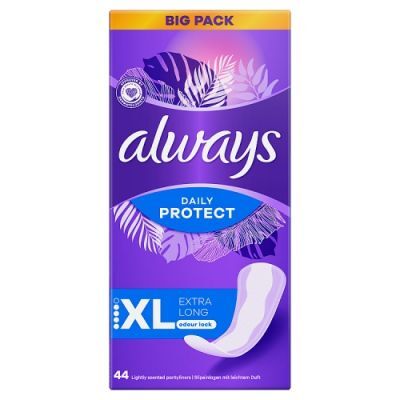 Always Dailies Extra Protect Long Wkładki higieniczne, 44 szt.
