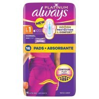 Always Platinum Normal (rozmiar 1) Podpaski ze skrzydełkami, 16 szt.