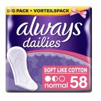ALWAYS Soft @ Cotton Wkładki higieniczne 58 sztuk