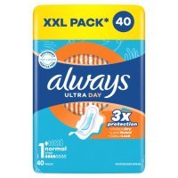 Always Ultra Day Normal Podpaski ze skrzydełkami rozmiar 1, 40 szt.