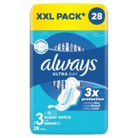 Always Ultra Day Super Extra Podpaski ze skrzydełkami rozmiar 3, 28 szt.