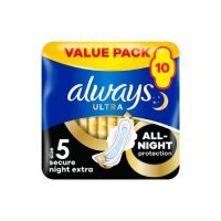 ALWAYS Ultra Secure Night Extra Podpaski, 10 szt.