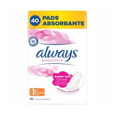 ALWAYS ULTRA NORMAL + SENSITIVE Quatro podpaski 4 x 10 sztuk