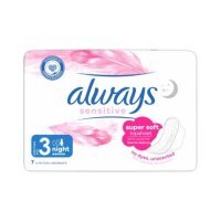 ALWAYS Ultra Sensitive Night Podpaski, 7szt.