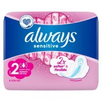 ALWAYS Ultra Sensitive Super Plus Podpaski ze skrzydełkami, 8 szt.