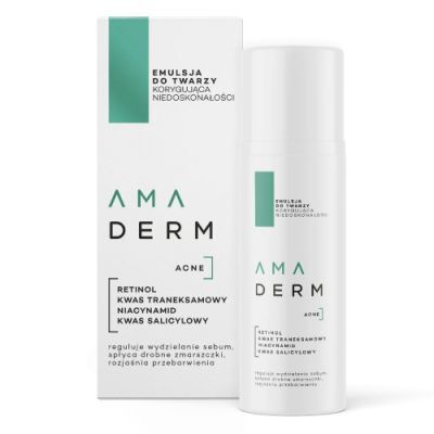 AMADERM Acne Emulsja do twarzy Korygująca niedoskonałości, 50 ml