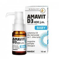 AMAVIT D3 BABY 400 j.m. płyn 10 ml