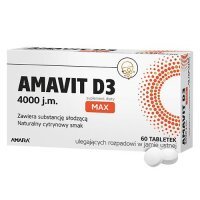 AMAVIT D3 MAX 4000 j.m. 60 tabletek ulegających rozpadowi w jamie ustnej