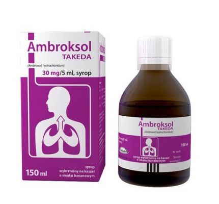 AMBROKSOL TAKEDA 30 mg/5 ml syrop o smaku bananowym 150 ml