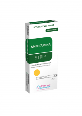 AMFETAMINA STRIP test paskowy do wykrywania amfetaminy w moczu 1 sztuka DOMOWE LABORATORIUM
