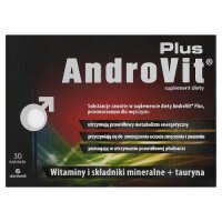 ANDROVIT PLUS, 30 kapsułek  - Witaminy i minerały dla mężczyzn KRÓTKA DATA 15.03.2026