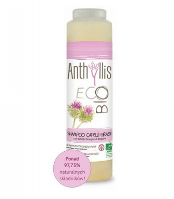 ANTHYLLIS ECO BIO szampon do mycia włosów tłustych przetłuszczających się z łupieżem 250ml PIERPAOLI