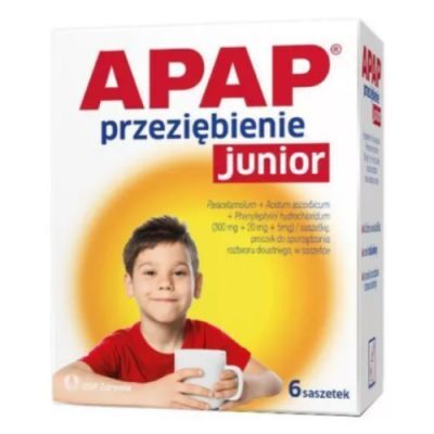 APAP Przeziębienie Junior, 6 saszetek