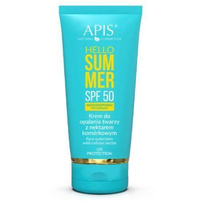 APIS Hello Summer Krem do opalania twarzy z nektarem komórkowym SPF50, 50ml KRÓTKA DATA 30.04.2026
