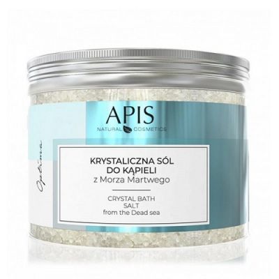 APIS OPTIMA krystaliczna sól do kąpieli z Morza Martwego 500 g DATA WAŻNOŚCI 02.09.2024
